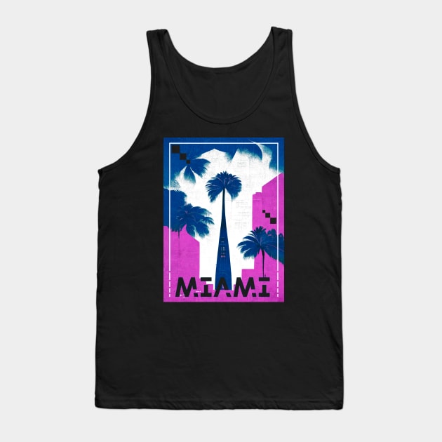 Miami - Palm Tree Tank Top by Bondoboxy